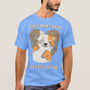 Cat mor kaffe älskare 210 t shirt
