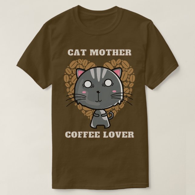 Cat mor kaffe älskare 250 t shirt (Design framsida)