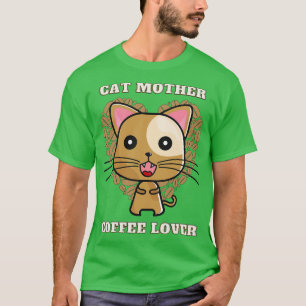 Cat mor kaffe älskare 251 t shirt
