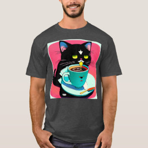 Cat Mor-kaffe Älskare 261 T Shirt