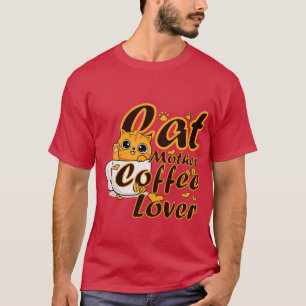 Cat Mor-kaffe Älskare 317 T Shirt