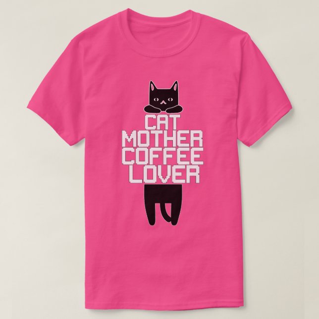 Cat Mor-kaffe Älskare 325 T Shirt (Design framsida)