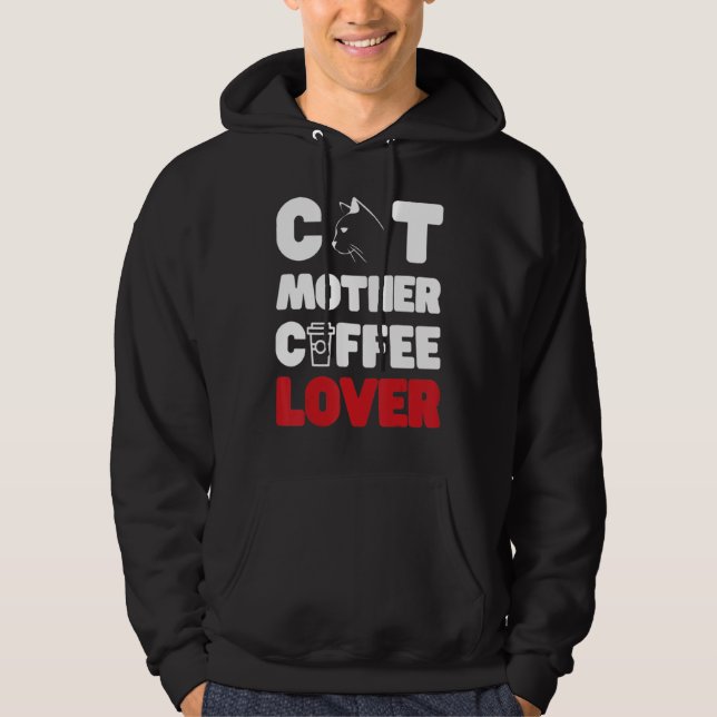 Cat Mor-kaffe Hoodie (Framsida)