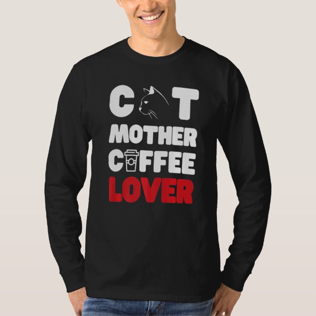 Cat Mor-kaffe T Shirt (Framsida)