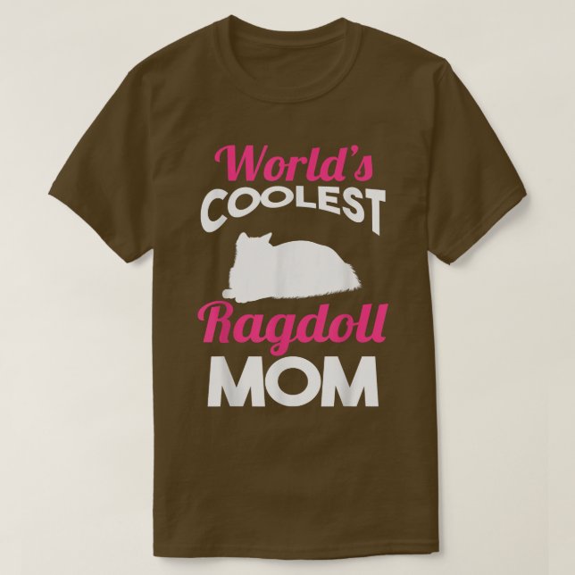 Cat Mor Ragdoll Mamma T Shirt (Design framsida)