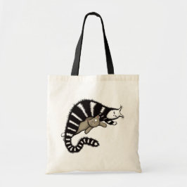 Cat Mor skyddar hennes Cute Kattunge Tygkasse