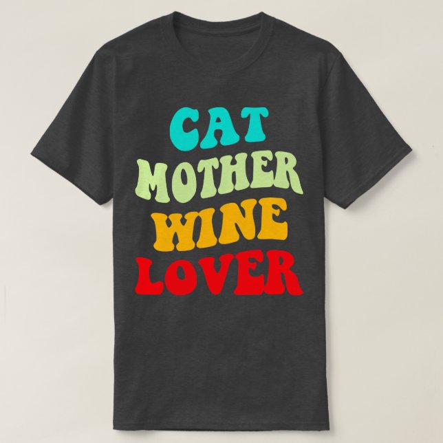 Cat Mor Vin Älskare III T Shirt (Design framsida)