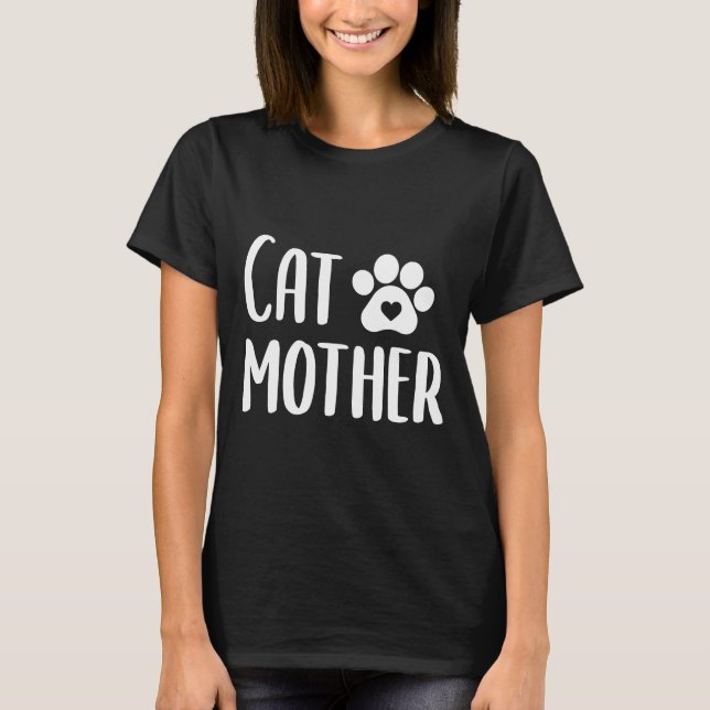 Cat Mor Vin Passande T Shirt (Framsida)