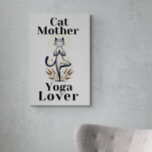 Cat Mor Yoga Älskare illustration