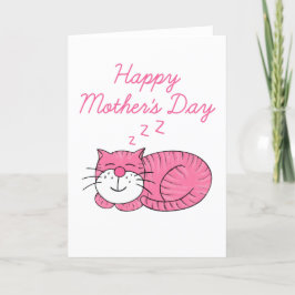 Cat Mors dag Tack Kort