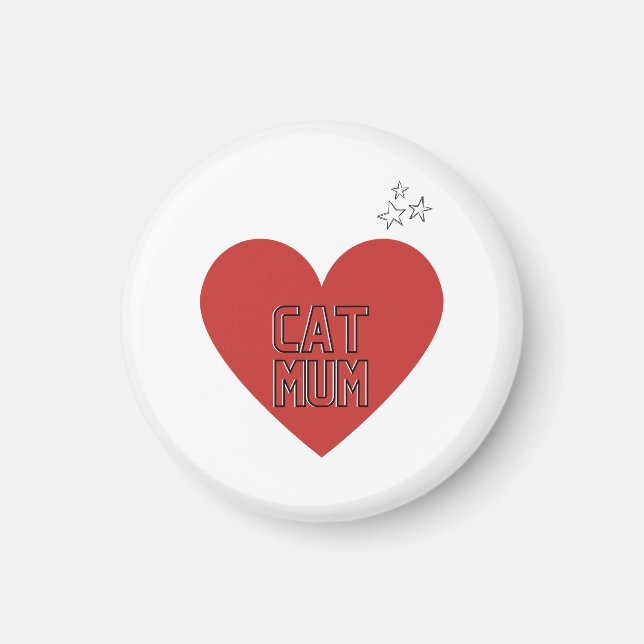 Cat Morsa kylmagnet Magnet (Framsidan)