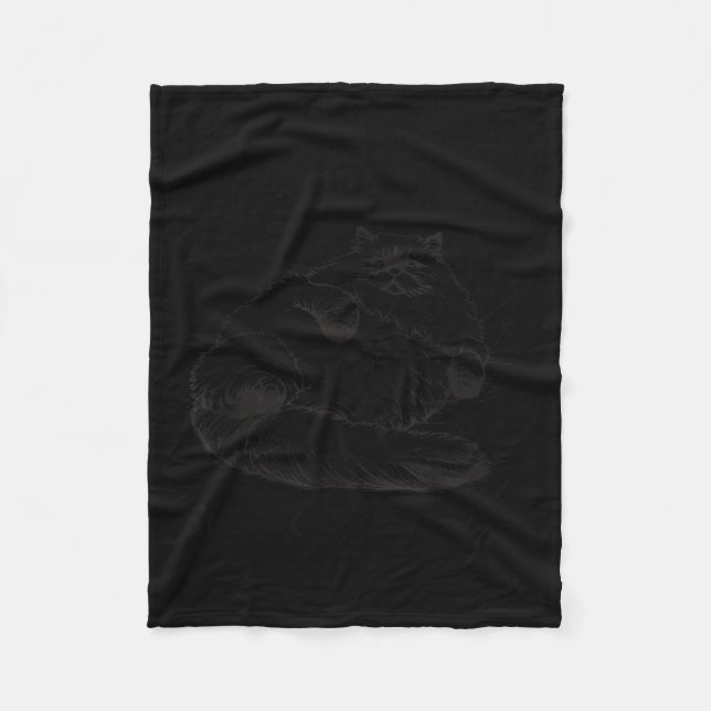 Cat Mother I Am But Skin And Bones  Fleecefilt (Framsidan)