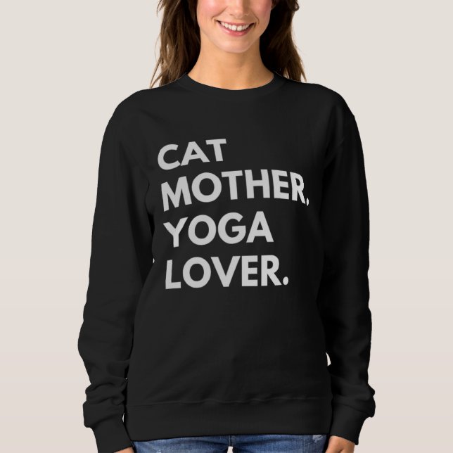 Cat Mother Yoga   Cat Owner T Shirt (Framsida)