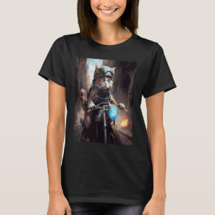 Cat Motorcycle Video Games T Shirt