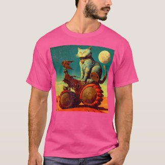 Cat Motorcykel Krig T Shirt
