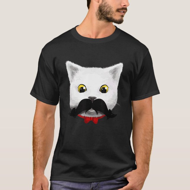 Cat Mouse Cute Cat Parody T Shirt (Framsida)