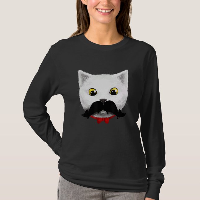 Cat Mouse Cute Cat Parody T Shirt (Framsida)