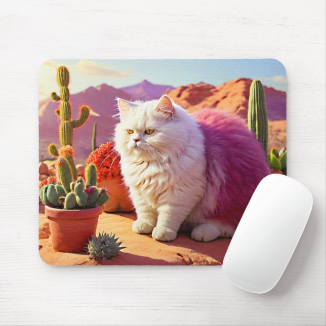 Cat mouse pad designed for cat lover musmatta (Med mus)