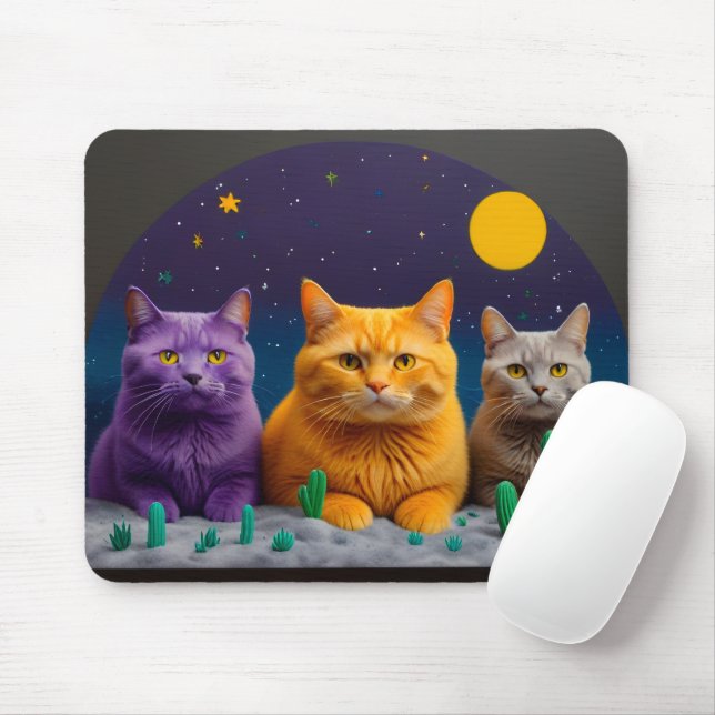 Cat Mouse Pad – Perfect Gift for Cat Lovers Musmatta (Med mus)