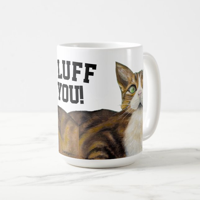 Cat mug fluff you kaffemugg (Framsida höger)