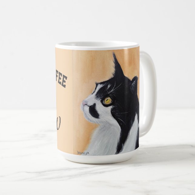 Cat mug I need coffee right meow Kaffemugg (Framsida höger)