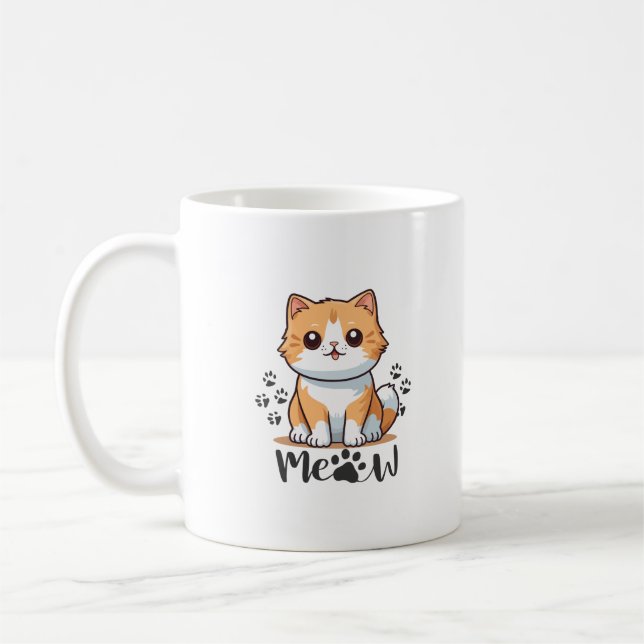 Cat mug kaffemugg (Vänster)