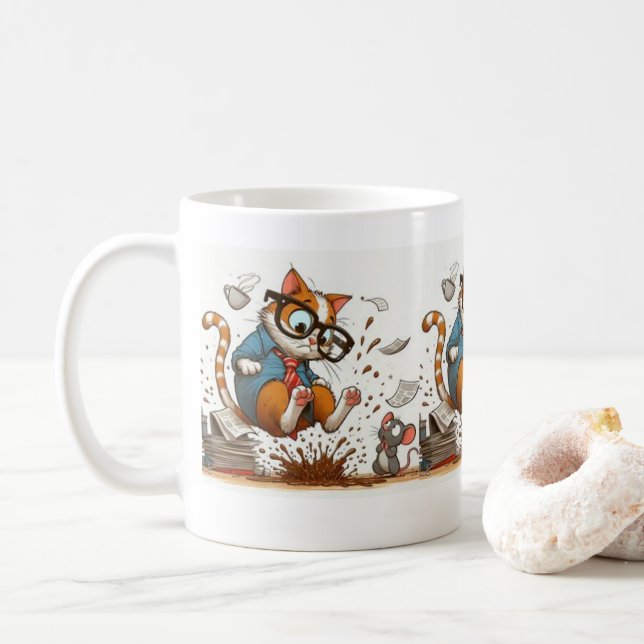 cat mugg (Med munk)