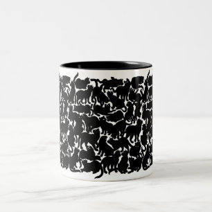 Cat Mugg Coffee Kopp Coola Cat Lover Art Kopp