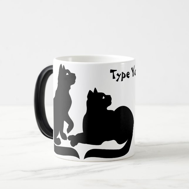 Cat Mugg Coffee Kopp Personlig mugg Cat Lover Kopp (Framsida vänster)