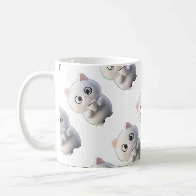 cat Mugs & Cups Kaffemugg (Vänster)