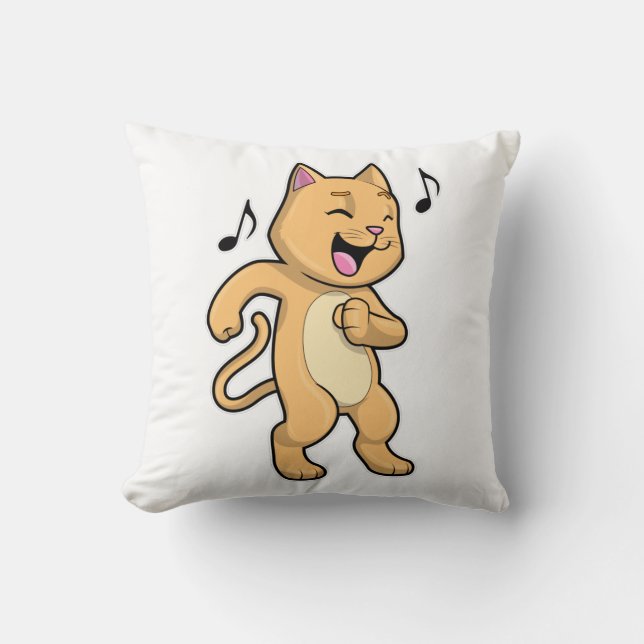 Cat Music Dance Kudde (Framsida)