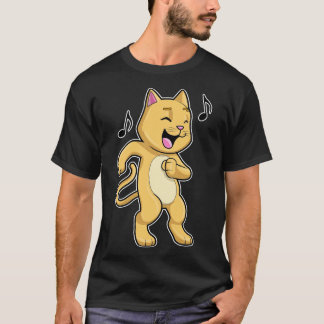Cat Music Dance T Shirt