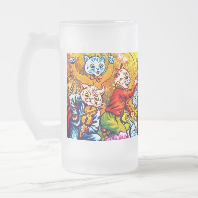 Cat Musical Band Frostat Ölglas (Vänster)