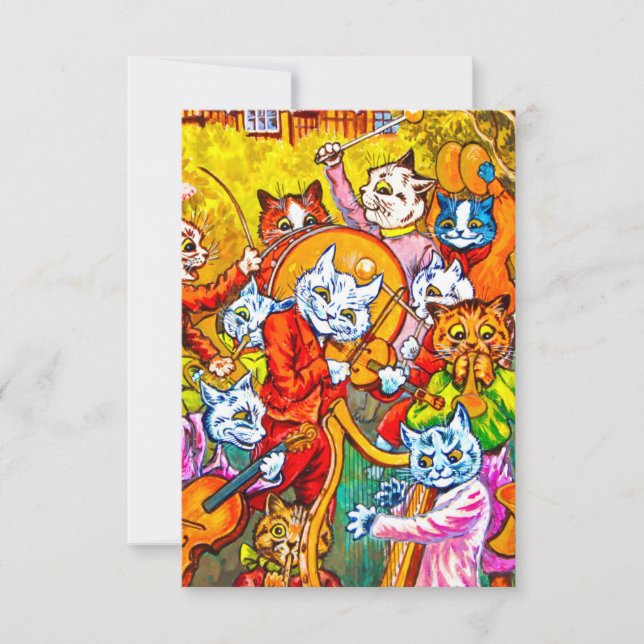 Cat Musical Band Inbjudningar (Framsida)