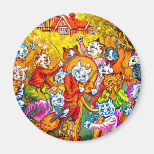 Cat Musical Band Magnet