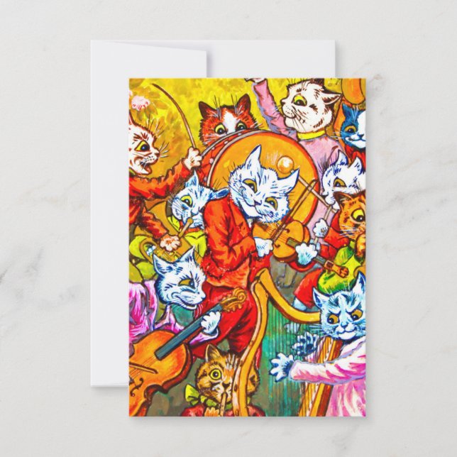 Cat Musical Band OSA Kort (Framsida)