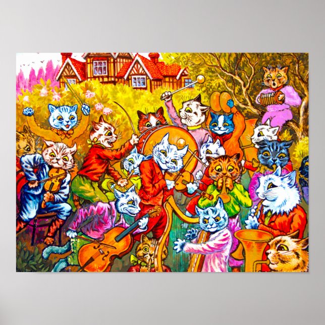 Cat Musical Band Poster (Framsidan)