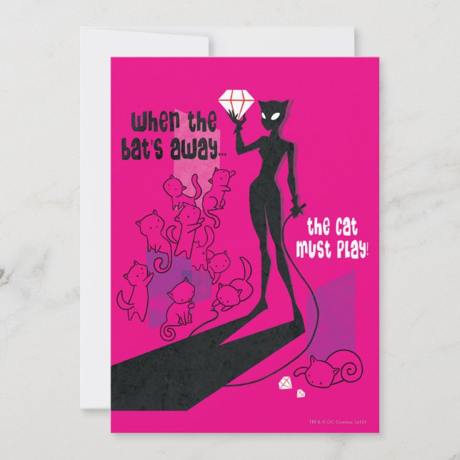 Cat must Play Inbjudningar (Framsida)