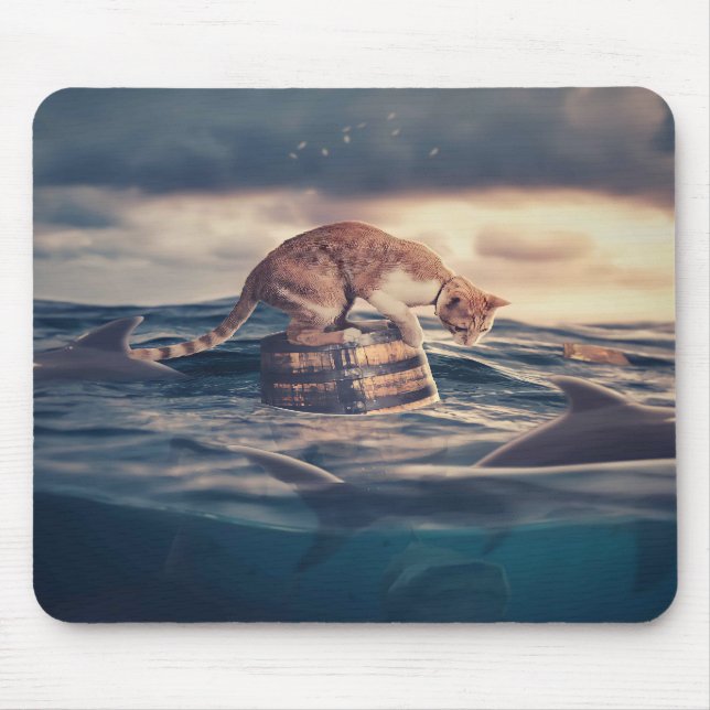 Cat Nap Dream eller Nightmare Musmatta (Framsidan)