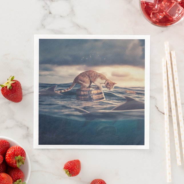 Cat Nap Dream eller Nightmare Pappersservett (Insitu)