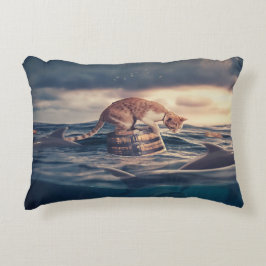 Cat Nap Dream eller Nightmare Prydnadskudde