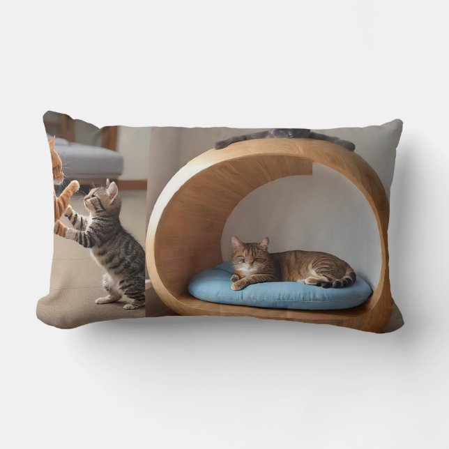 'Cat Nap Haven'-kudde Lumbarkudde (Framsida)