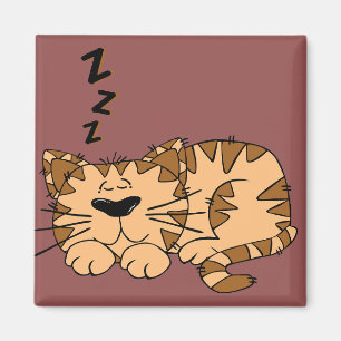 Cat Nap Kattunge Magnet