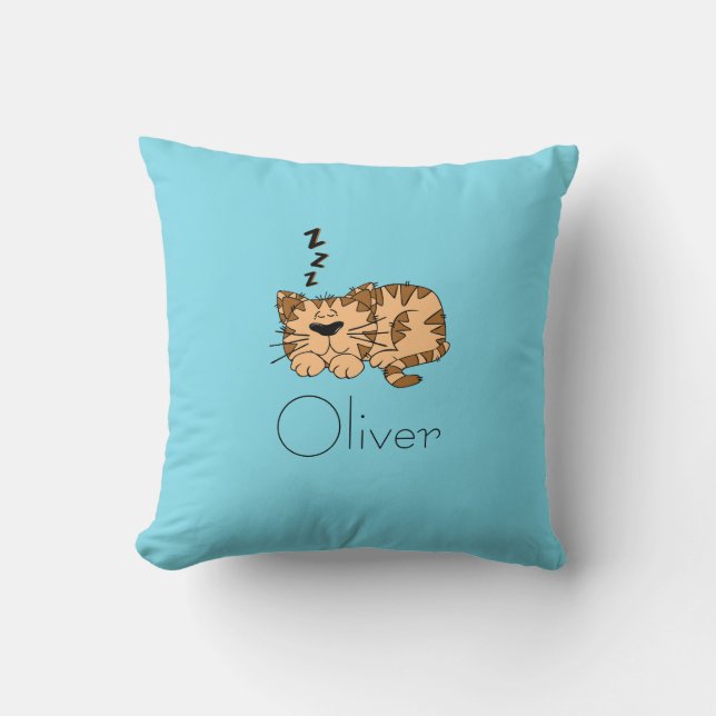 Cat Nap Kattunge Pillow Kudde (Framsida)