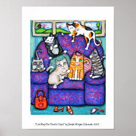 Cat Nap on Mamma ordförandeskap Poster