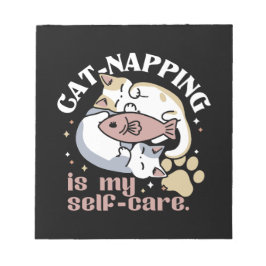 Cat-Napping är min självbetjäning Cute Cat-offert Anteckningsblock