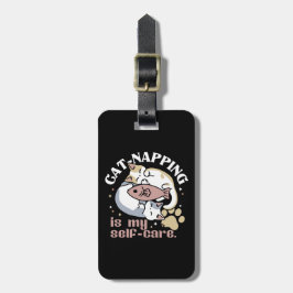 Cat-Napping är min självbetjäning Cute Cat-offert Bagagebricka