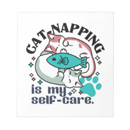 Cat-Napping är min självbetjäning: Cute Sömnig kat Anteckningsblock