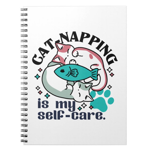 Cat-Napping är min självbetjäning: Cute Sömnig kat Anteckningsbok (Framsidan)