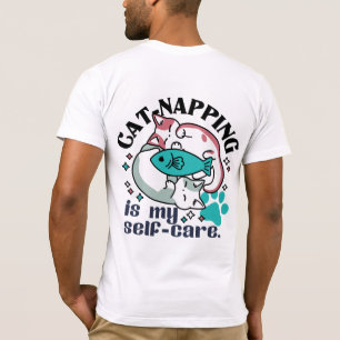 Cat-Napping är min självbetjäning: Cute Sömnig kat T Shirt